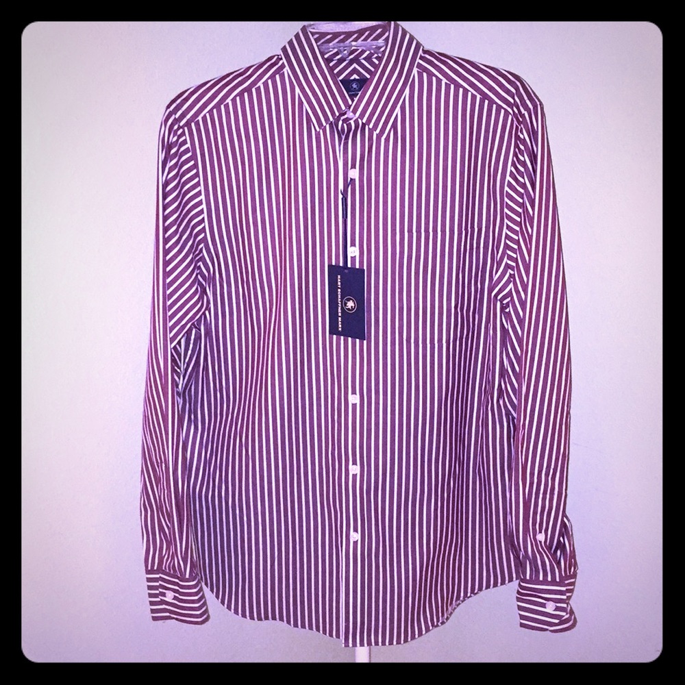 NEW HART SCHAFFNER MARX Striped Button Down-Size M